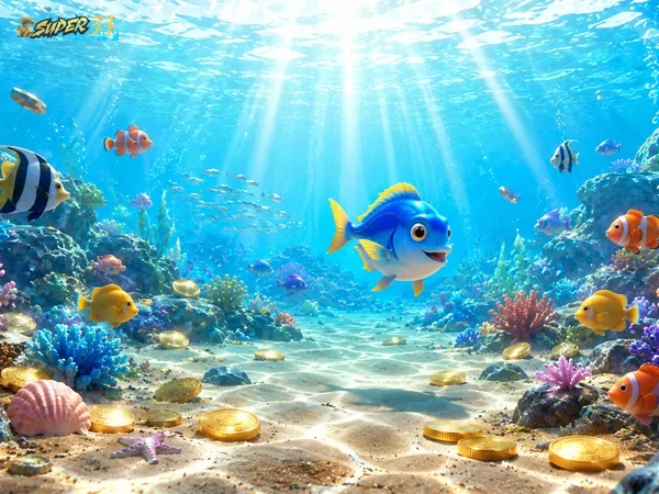 Adegan perburuan makhluk laut kosmik di Star Fishing